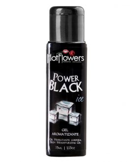 Gel Beijável Ice & Hot Power Black 35ml Hot Flowers