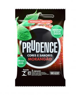 Preservativo Prudence Morangão XXG com 3 Unidades