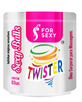 Bolinha Funcional Twister (Esquenta, Esfria, Vibra e Pulsa) – 3 Unidades