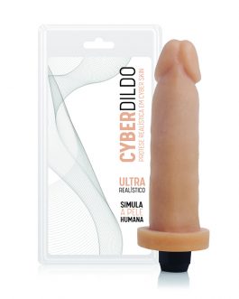 Pênis em Cyber Skin® 8 Realístico com Vibrador – 16cm Pele