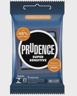 Preservativo Prudence Super Sensitive c/ 3 Unidades