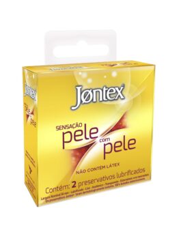 Preservativo Jontex Sensação Pele com Pele 2 Unidades