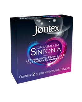 Preservativo Jontex Orgasmo em Sintonia 2 Unidades