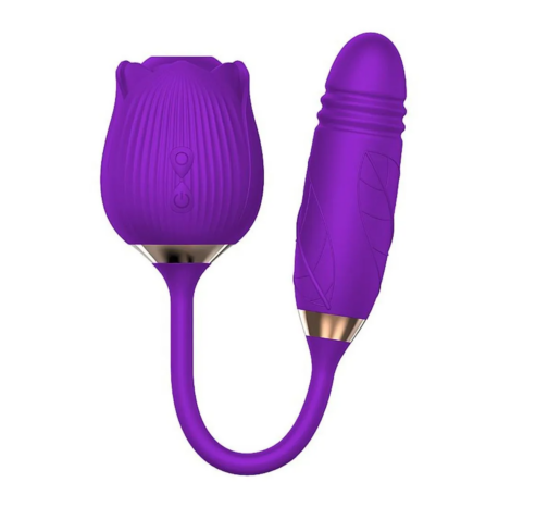 Vibrador Formato de Rosa com 7 Modos de Vibração, Vai e Vem e Pulsação - Image 8