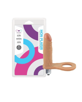 Anel Companheiro Com Vibro 11×2,7Cm – Pele