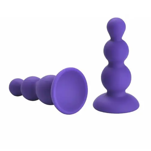 Mini Plug Anal Escalonado Em Silicone 7,5 X 2,7cm - Image 2